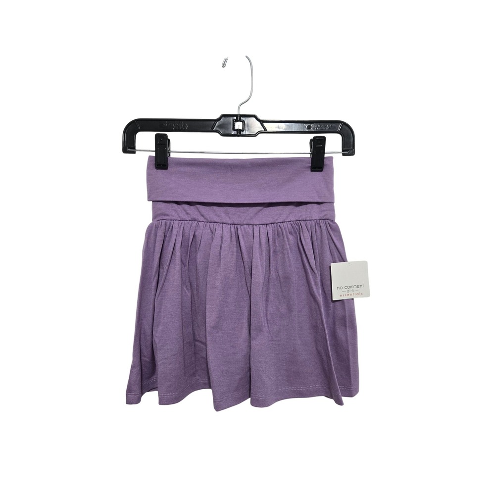 No Comment Girls Essentials Mini Skort Purple Roll Over Waist Size M